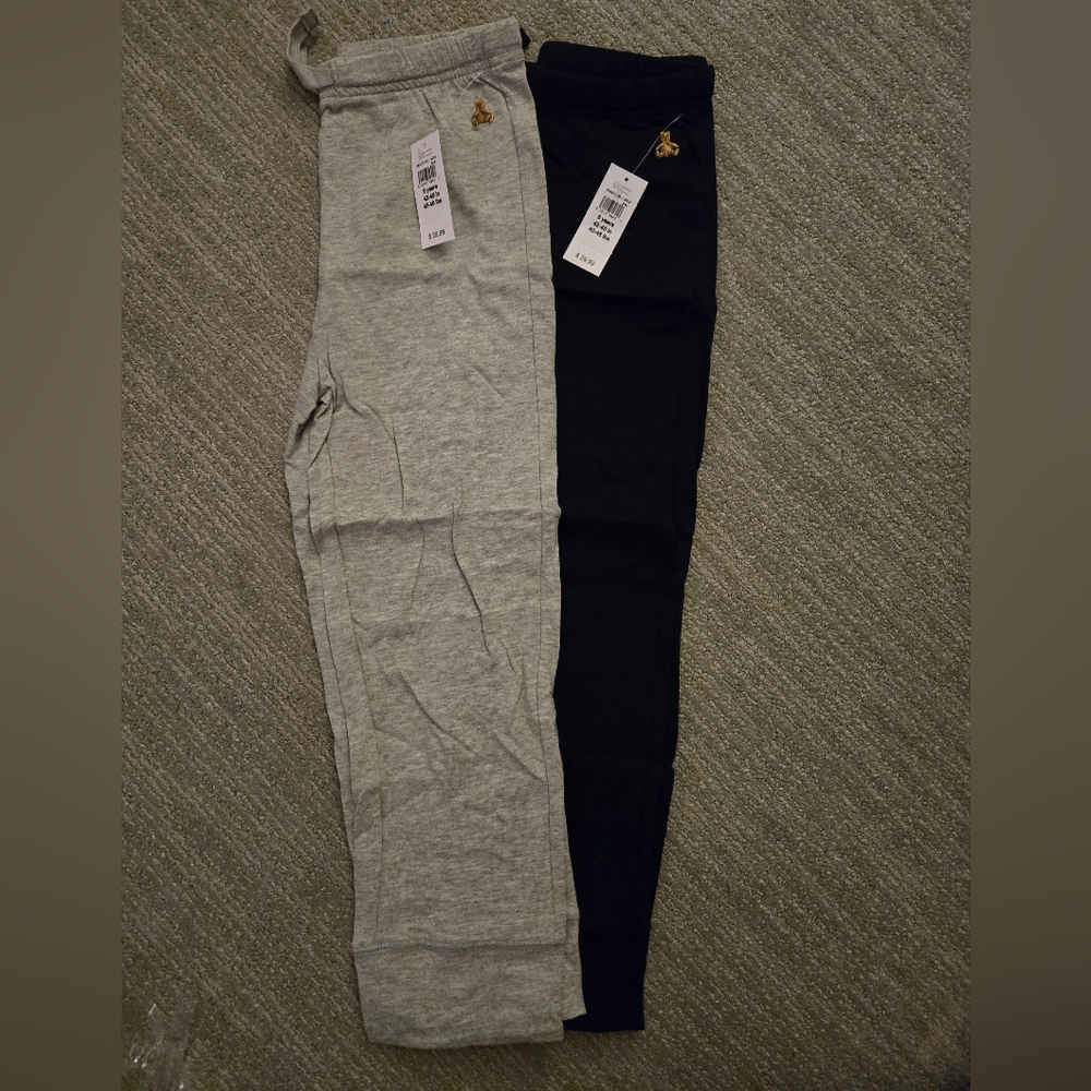 NEW! GAP Kids Gray and Navy Lighgweight Knit Joggers 2-pack (Sz: 5yrs)